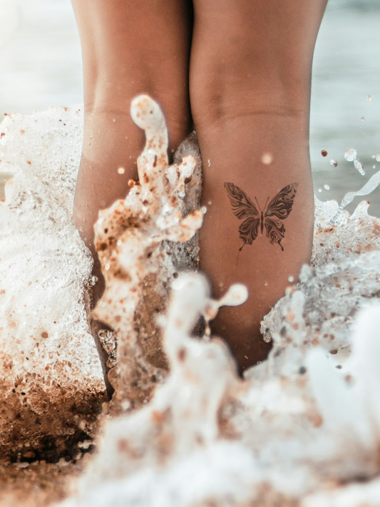 Abstract Butterfly temporary tattoo