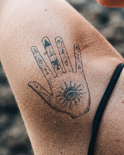 Alchemist Hand temporary tattoo