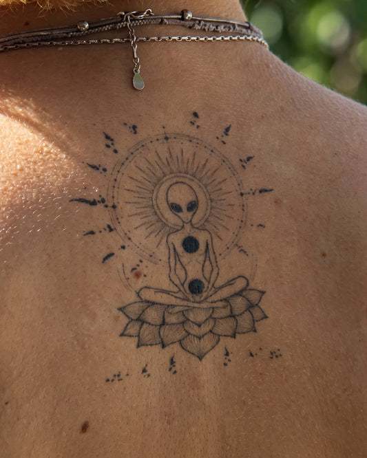 Alien OM by Mr B temporary tattoo