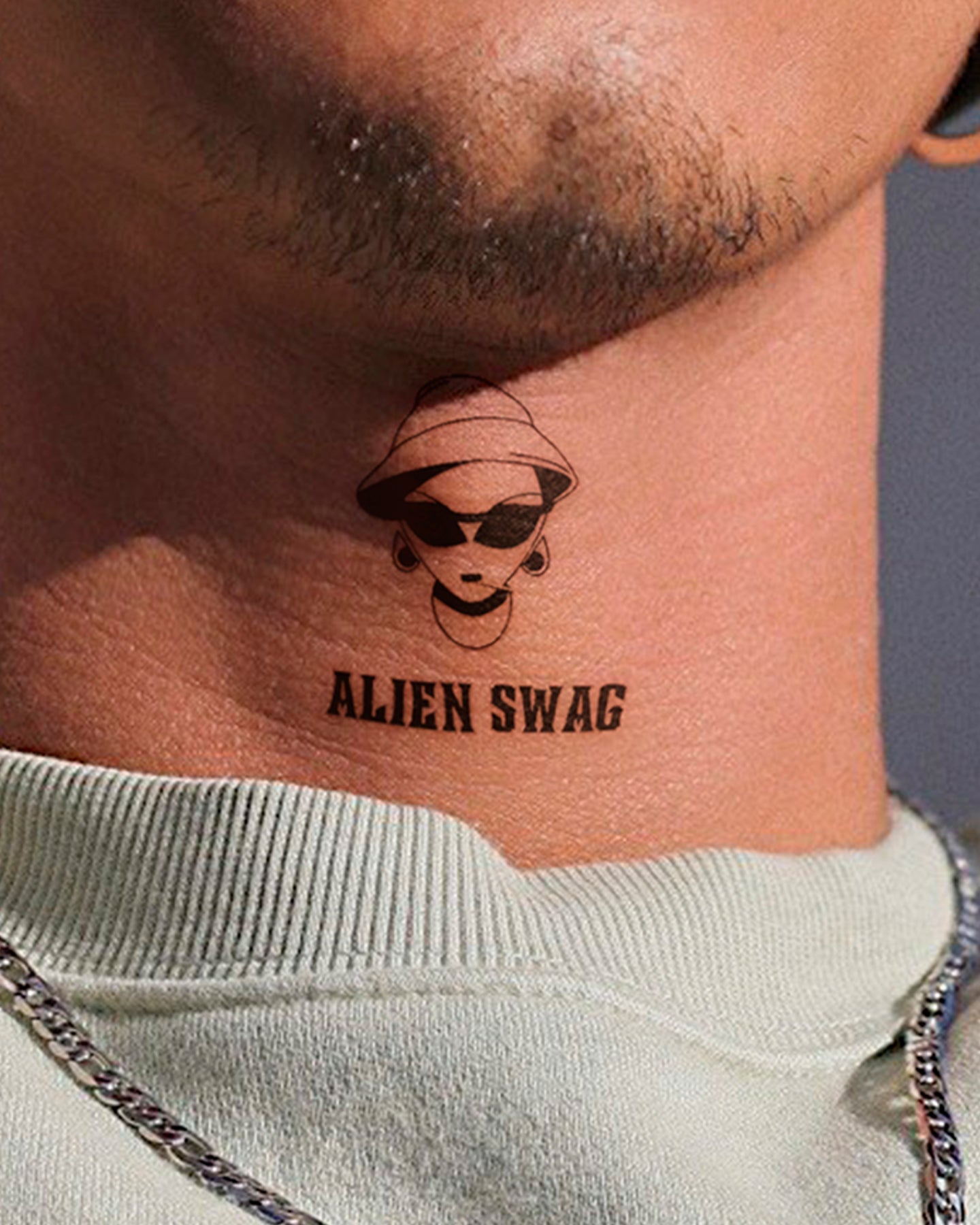 Alien Swag by Mr B temporary tattoo