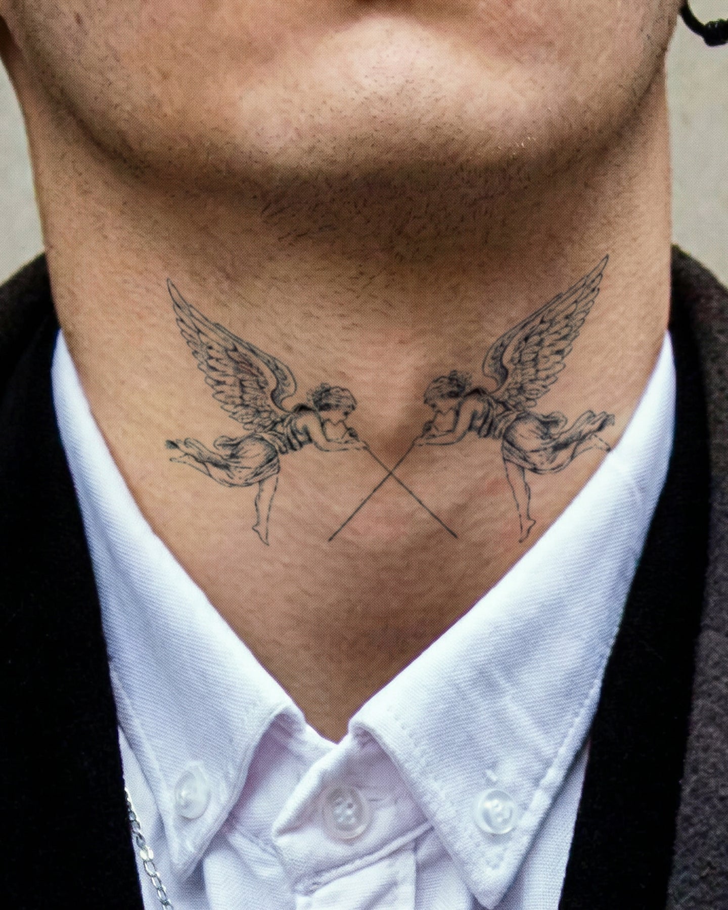 Angels with Trumpets temporary tattoo
