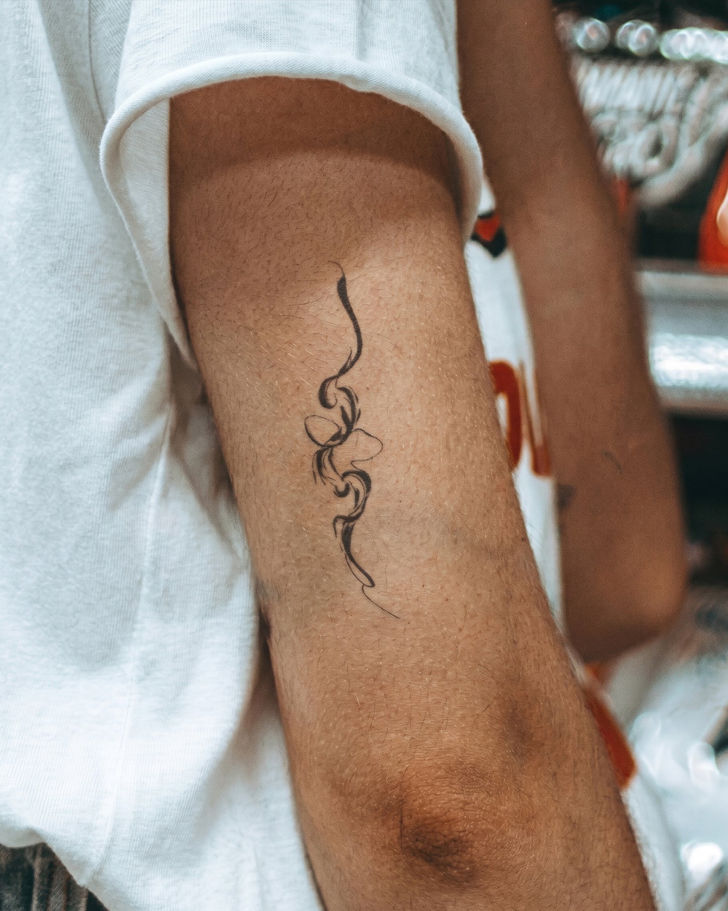 Aquarell Snake temporary tattoo
