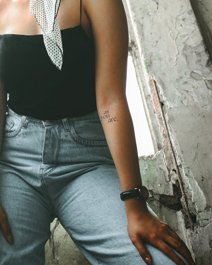 As You Are temporary tattoo