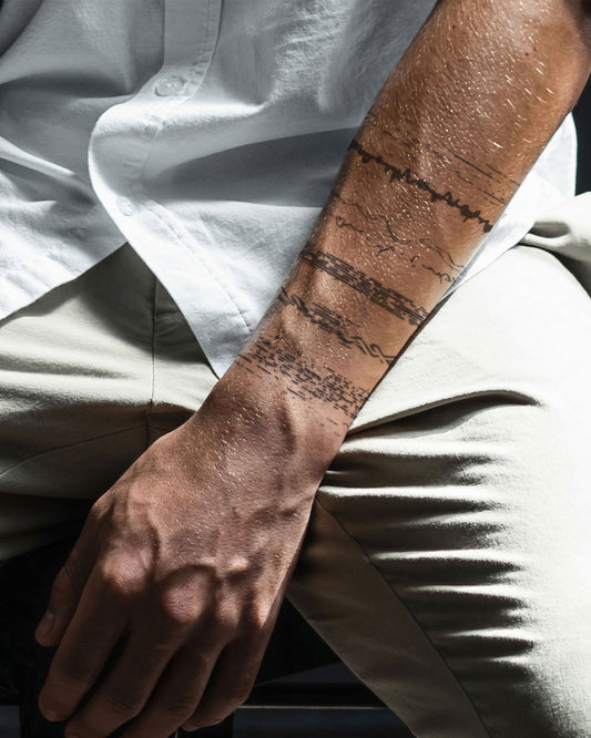 Asemic Armband temporary tattoo
