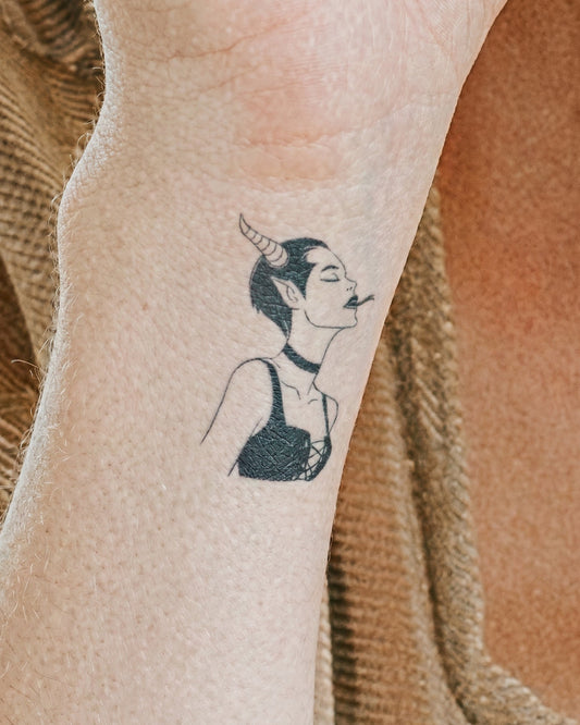 Bad Girl temporary tattoo