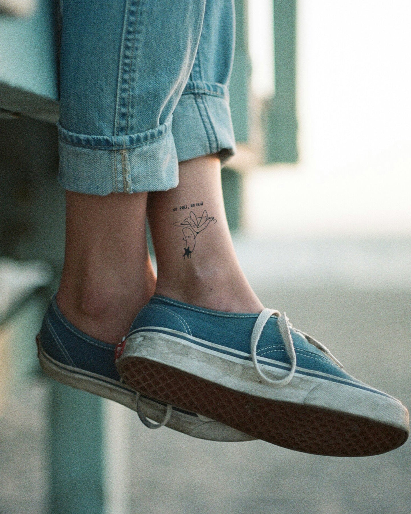 Banana Gets Naked temporary tattoo