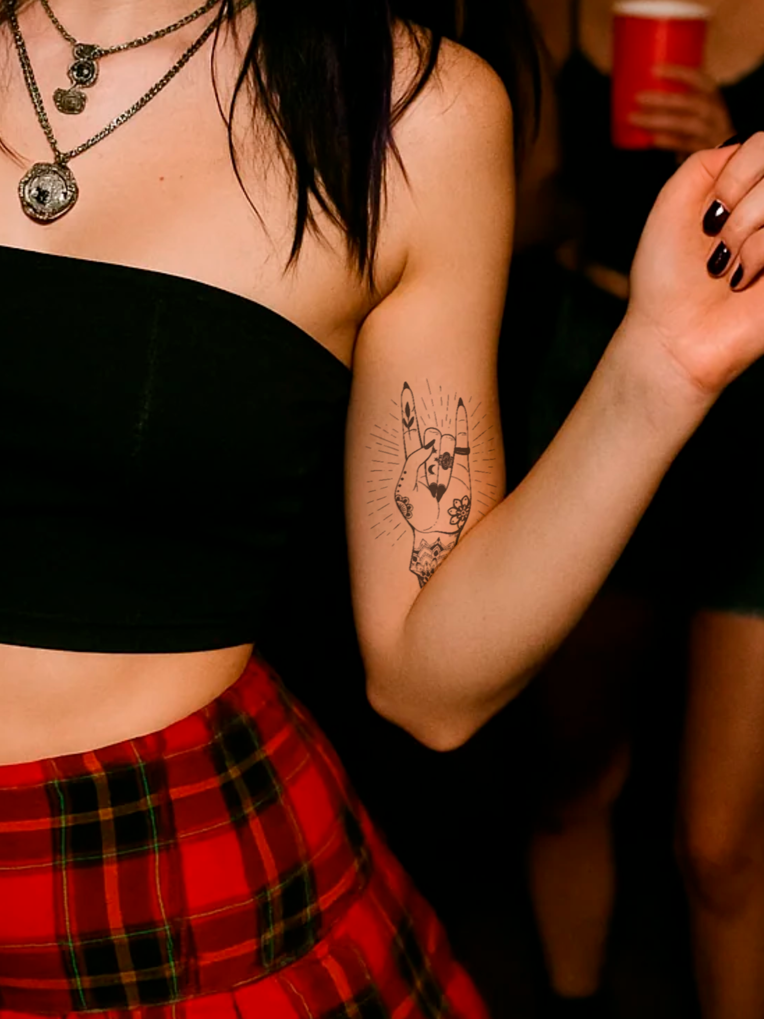 Bless This Chaos temporary tattoo