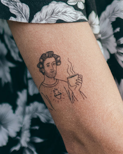Blessed And Stressed temporary tattoo