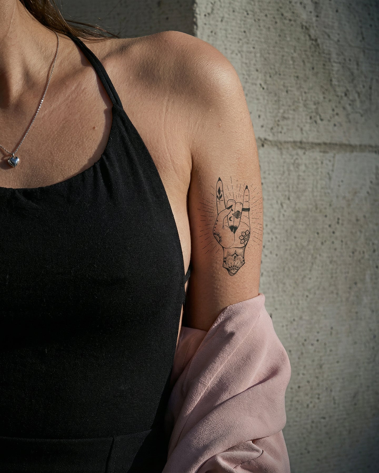 Bless This Chaos temporary tattoo
