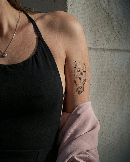 Bless This Chaos temporary tattoo