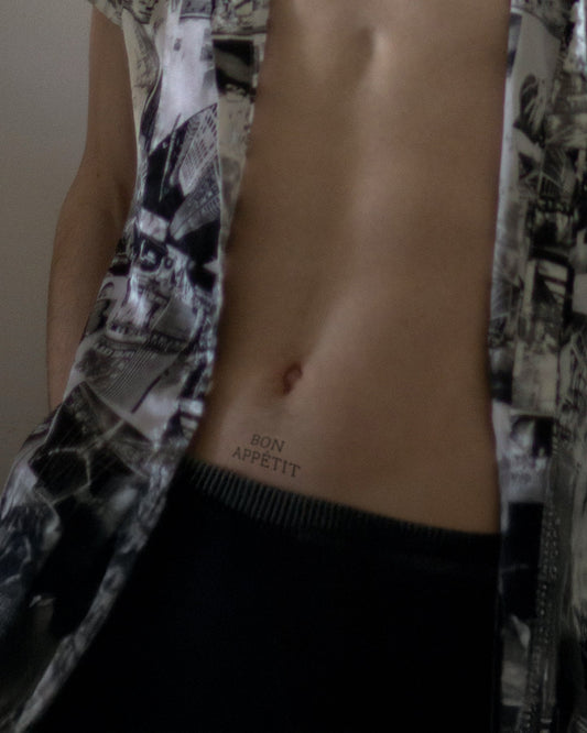 Bon Appetit temporary tattoo