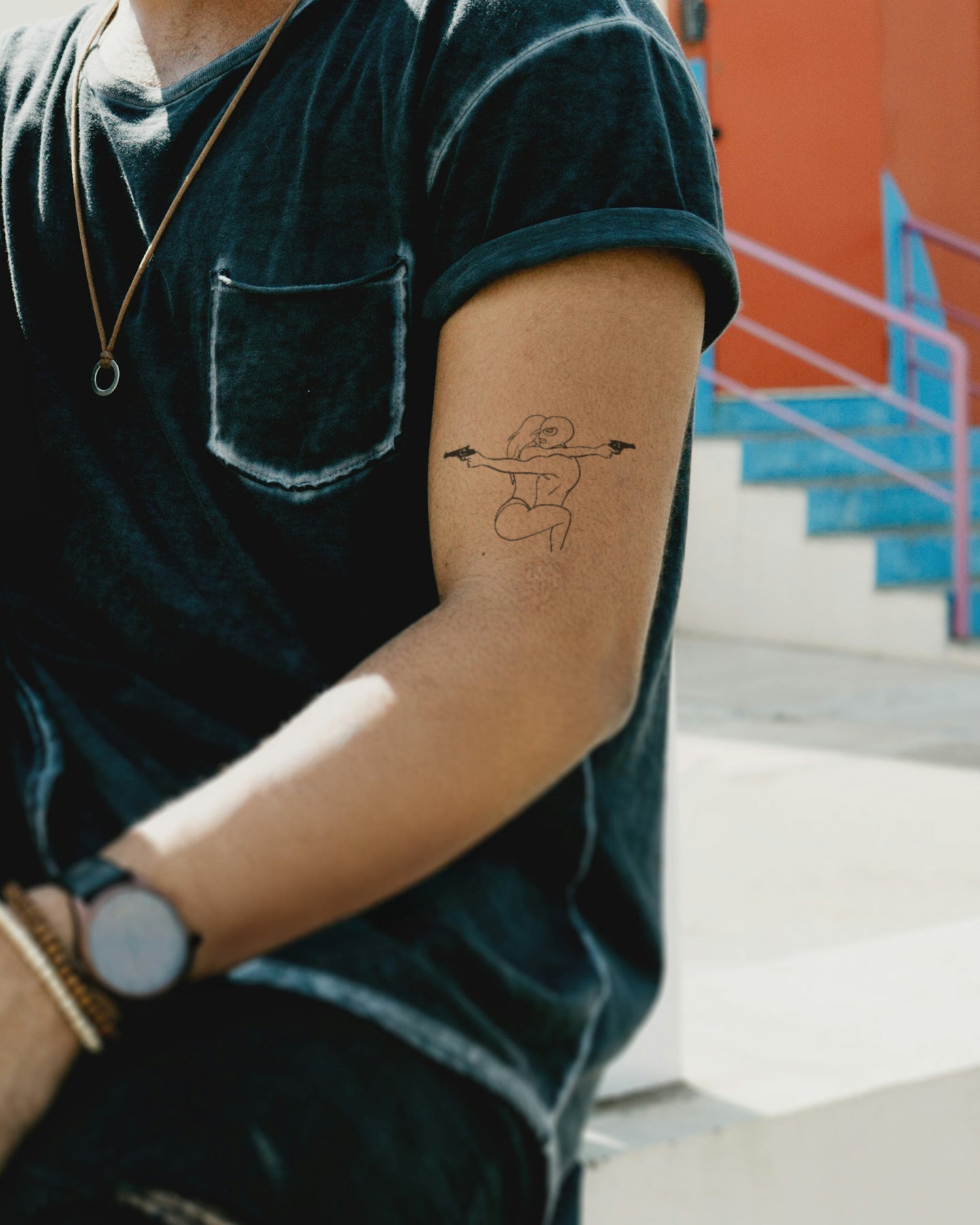 Bonnie N Clyde temporary tattoo
