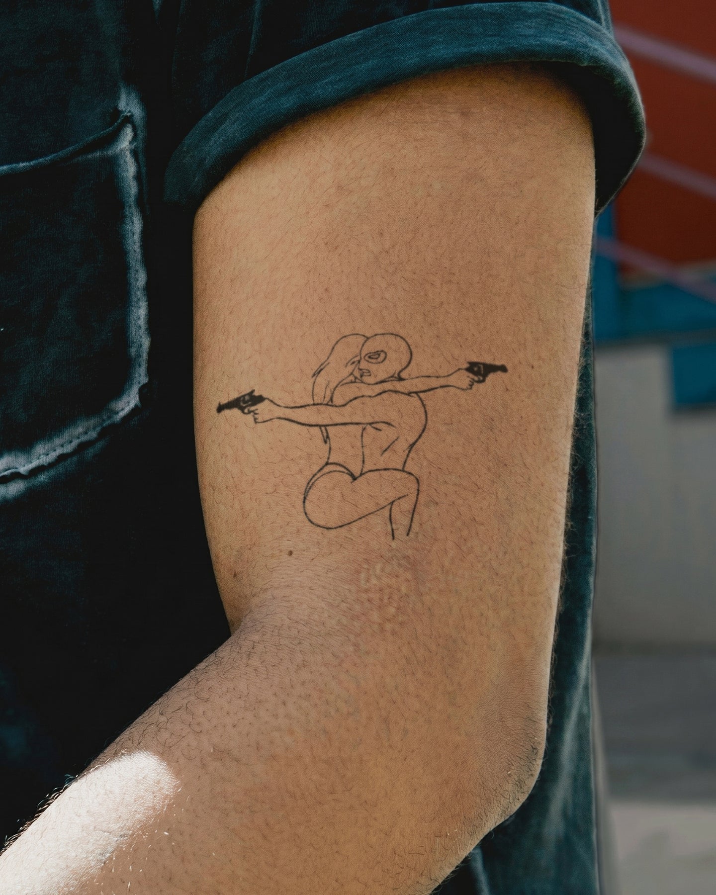 Bonnie N Clyde temporary tattoo
