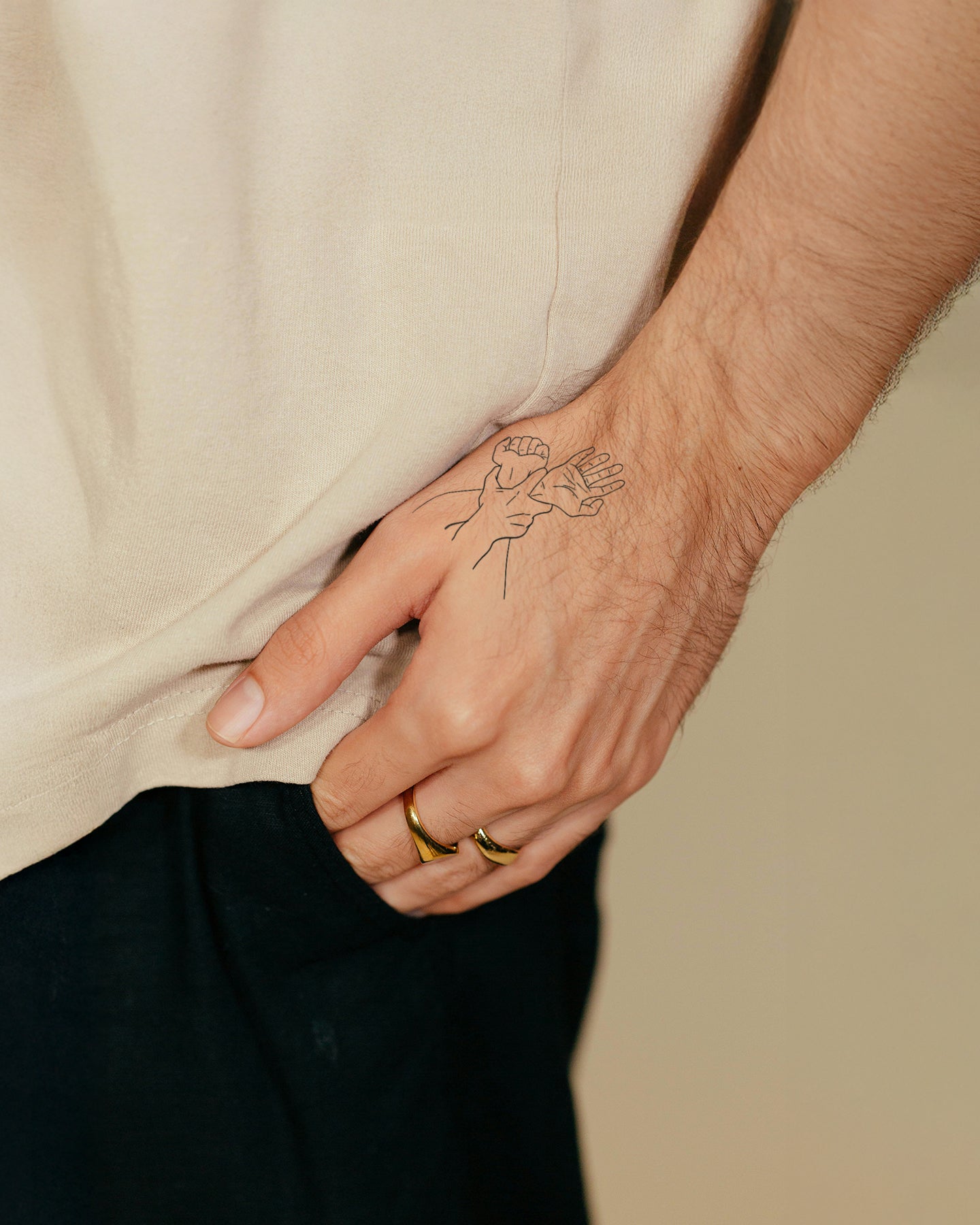 Bound by Desire temporary tattoo