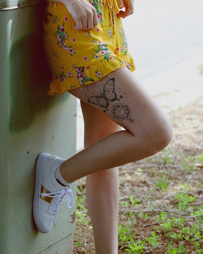 Butterfly Universe temporary tattoo