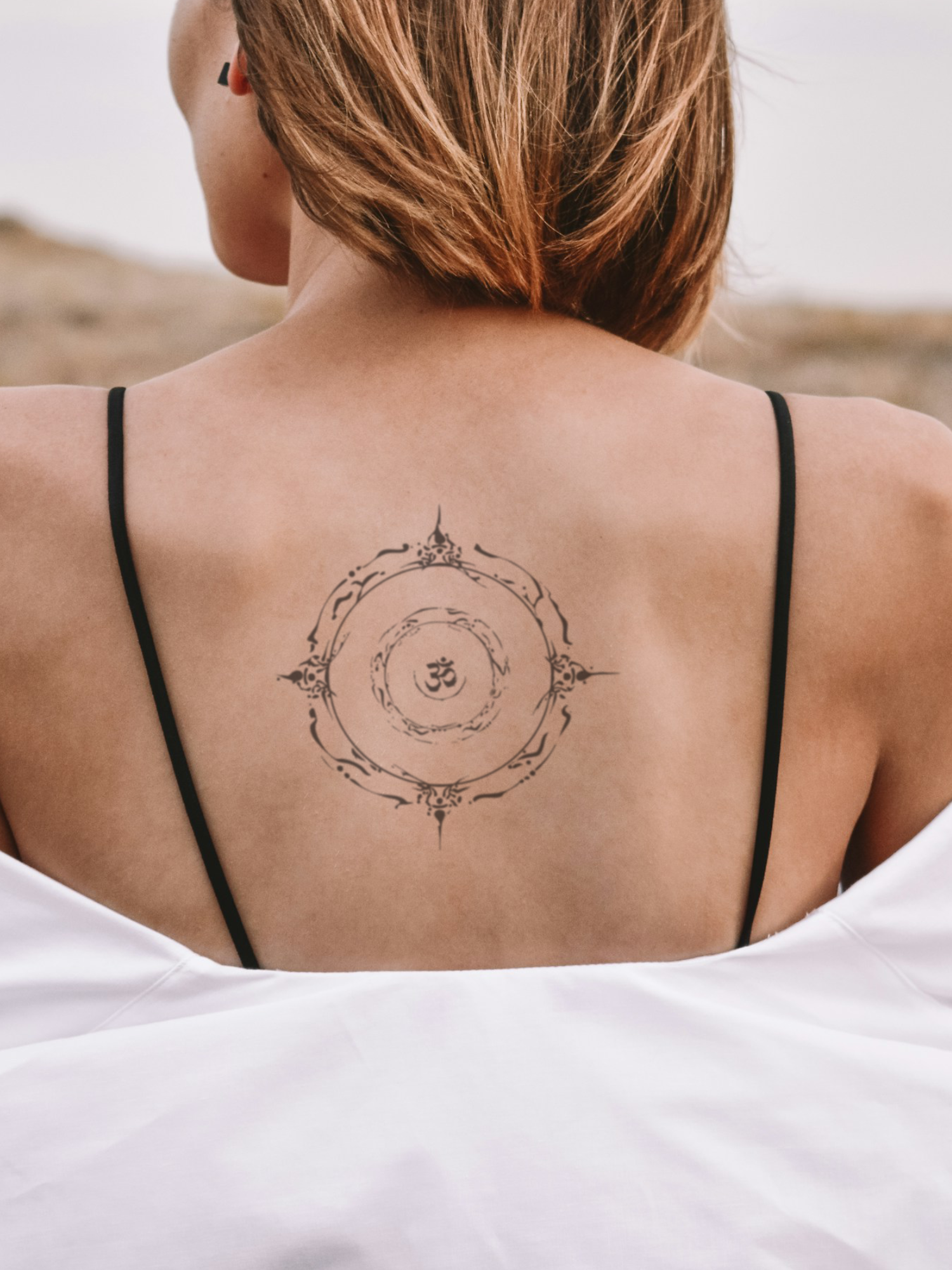 Chakra Circle temporary tattoo