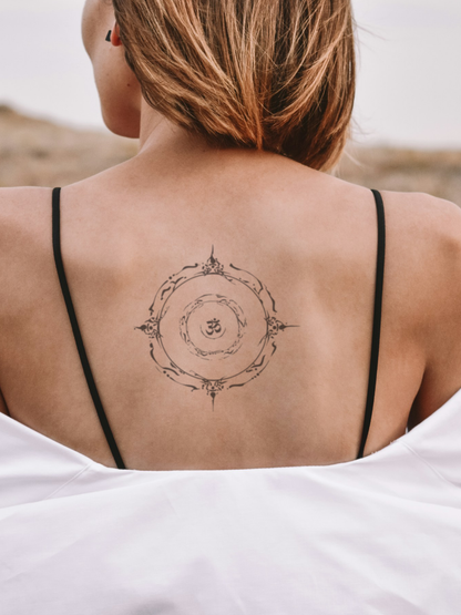 Chakra Circle temporary tattoo