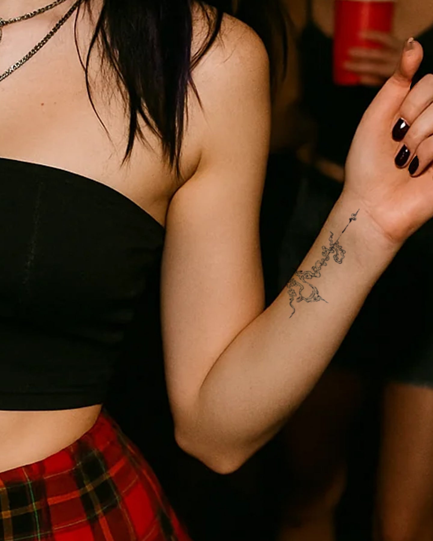 Cloudline temporary tattoo