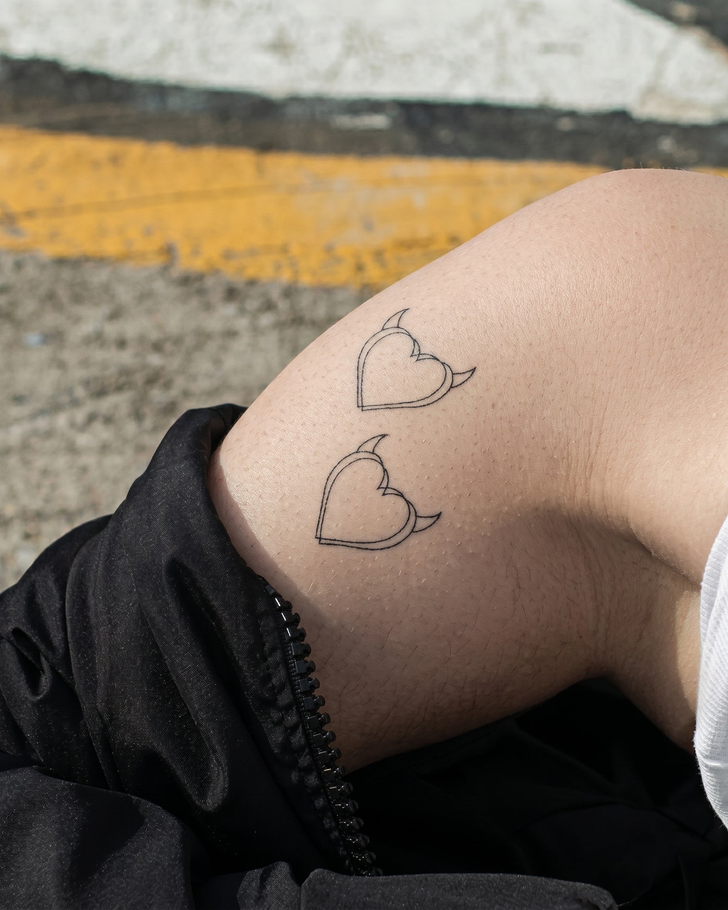 Devil Heart temporary tattoo