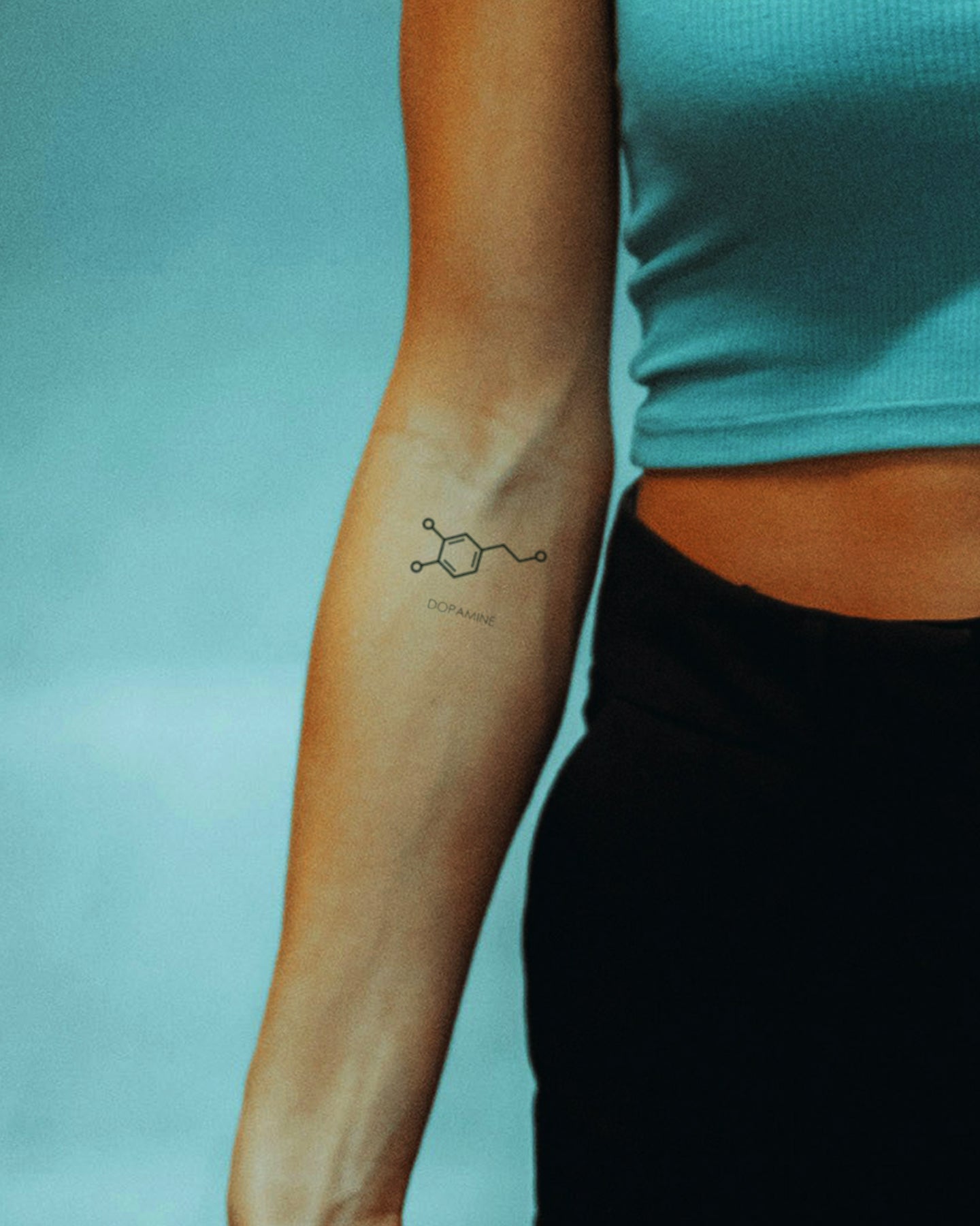 Dopamine temporary tattoo