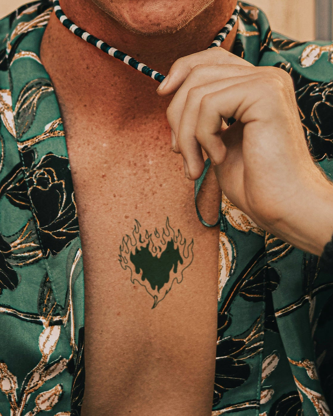 Dripy Heart temporary tattoo