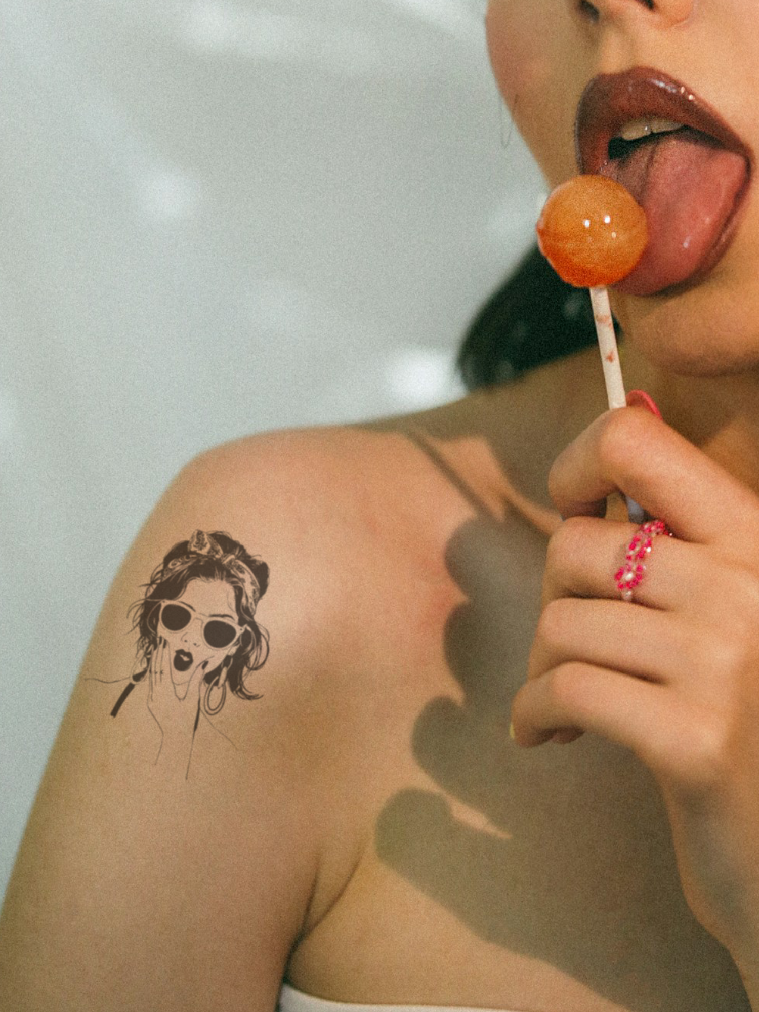 Duckface Training temporary tattoo