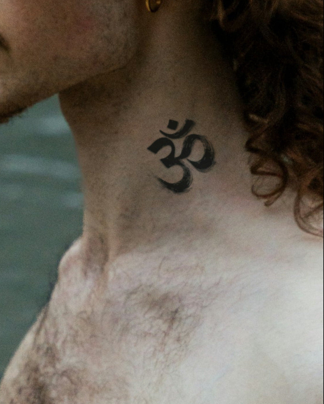 Echo of Om temporary tattoo
