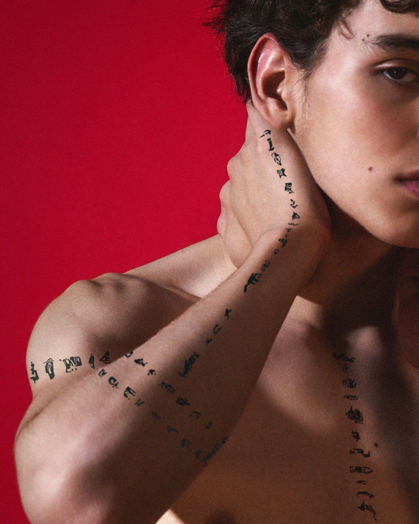 Egypt Asemic temporary tattoo