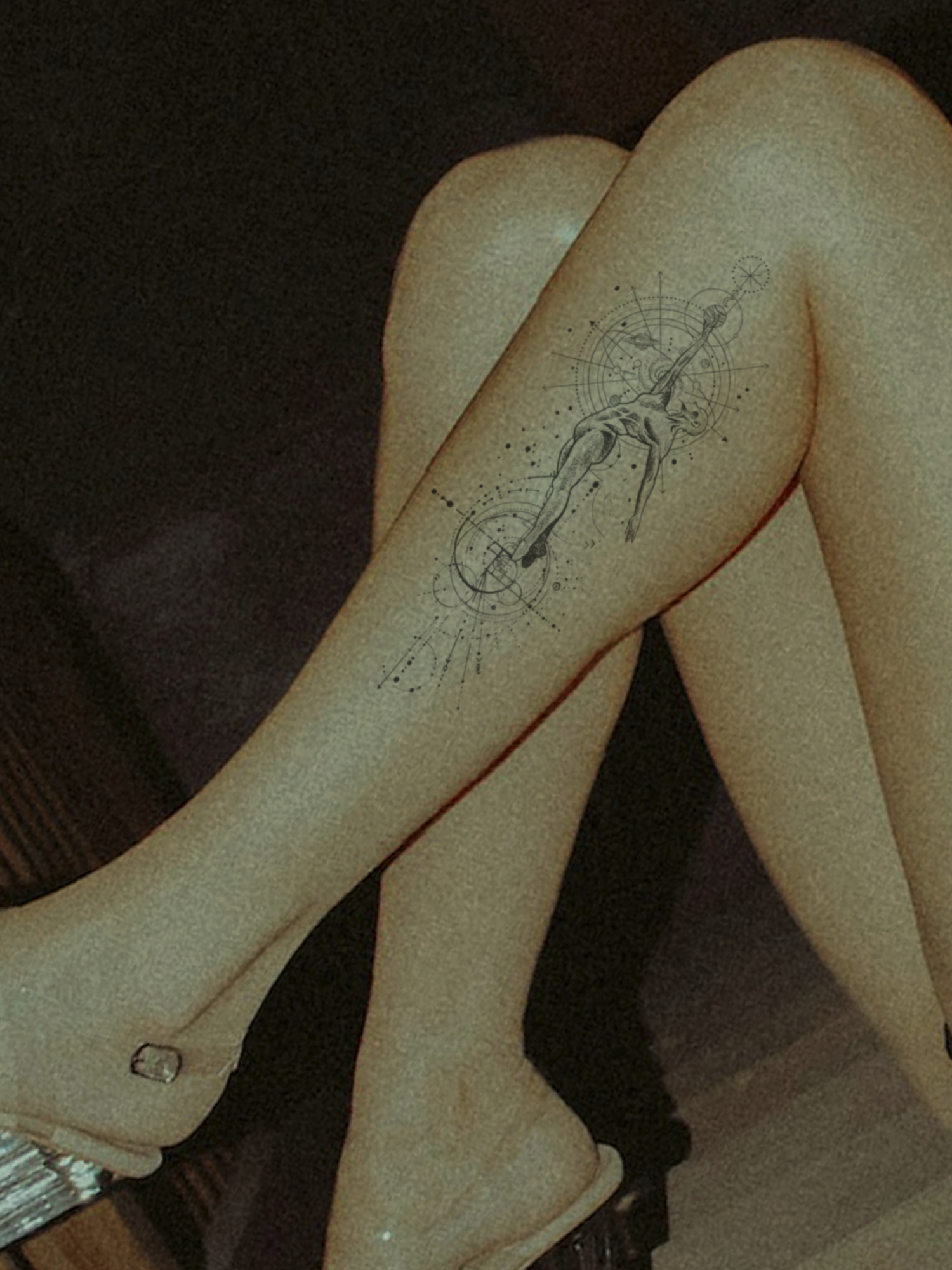 Elegant Sculpture temporary tattoo