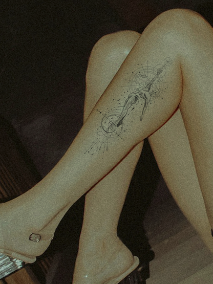 Elegant Sculpture temporary tattoo