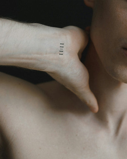 Eleven Eleven temporary tattoo
