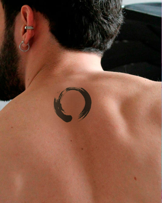 Enso Circle temporary tattoo