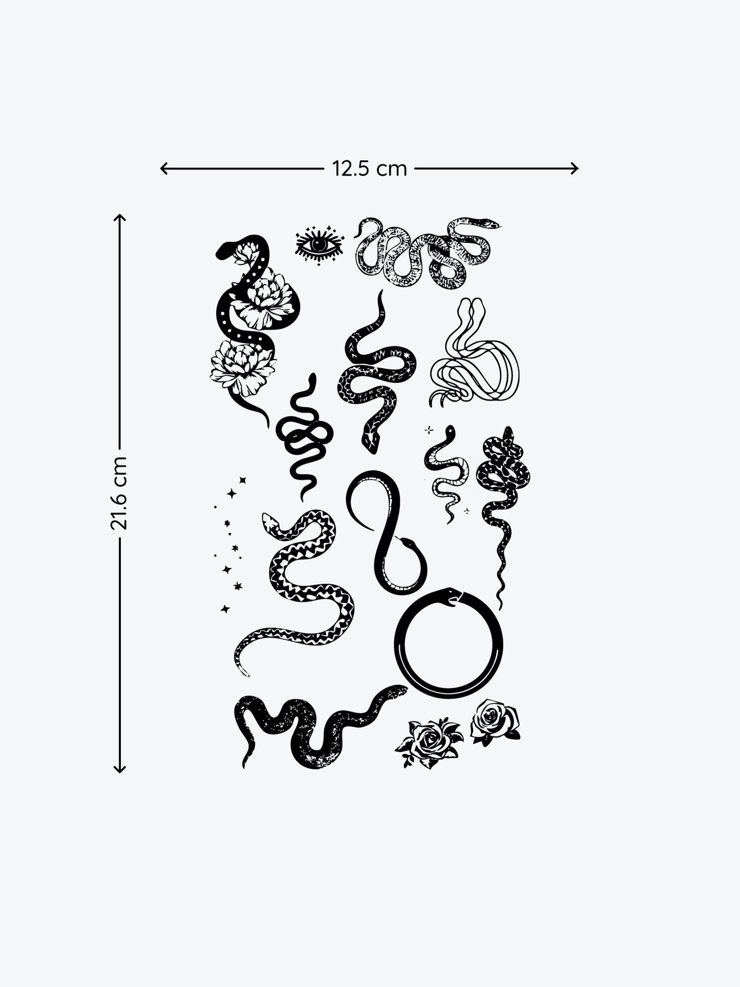 Exclusive Snake Bundle(13 Tattoos) temporary tattoo