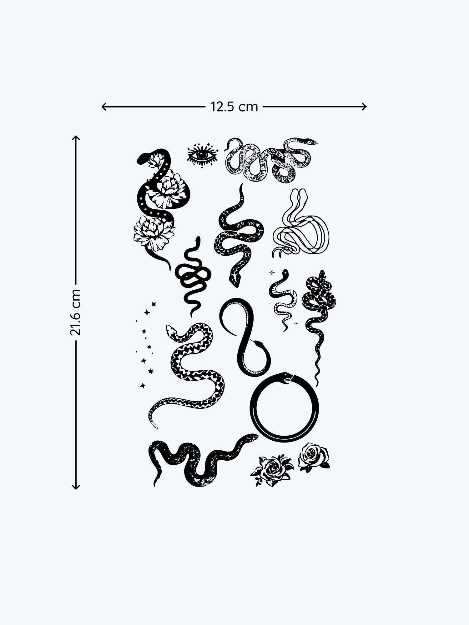 Exclusive Snake Bundle(13 Tattoos) temporary tattoo