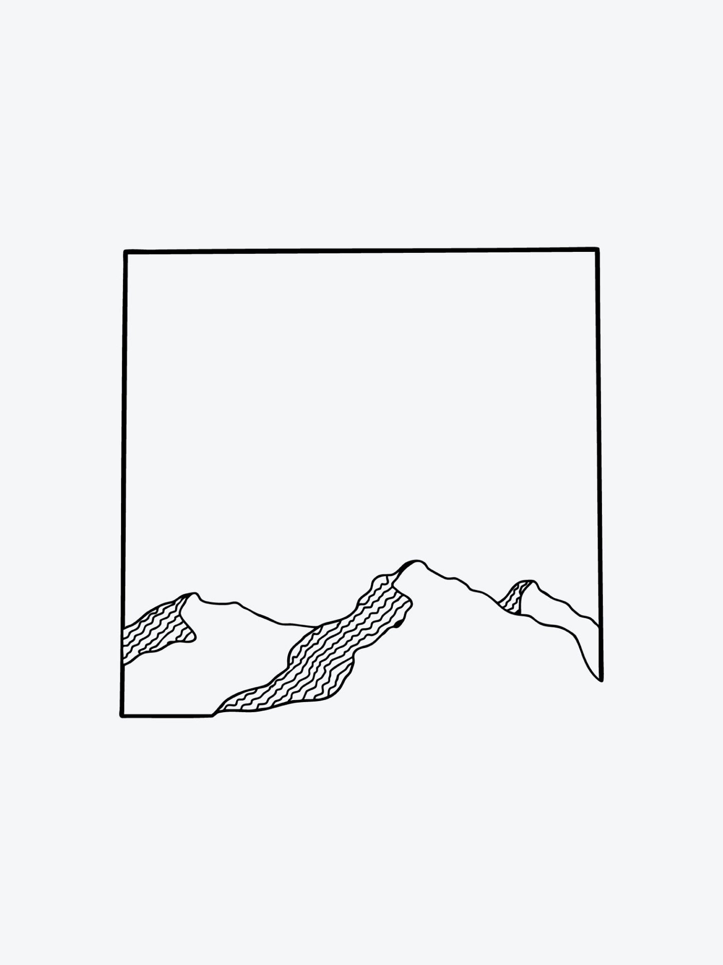 Mountains temporary tattoo