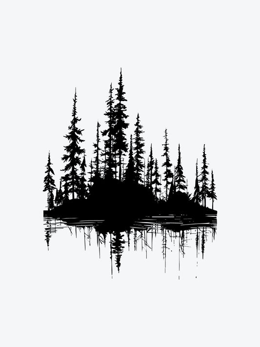 Forest Tree temporary tattoo
