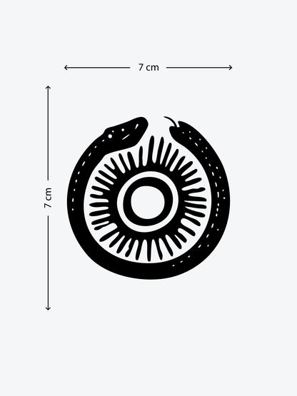Ouroboros Snake temporary tattoo