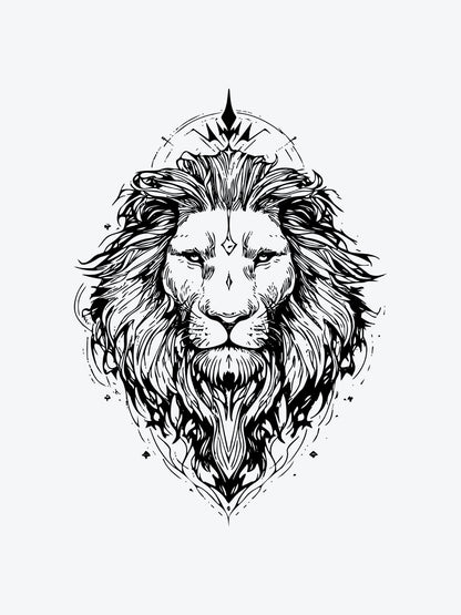 Spiritual Lion temporary tattoo
