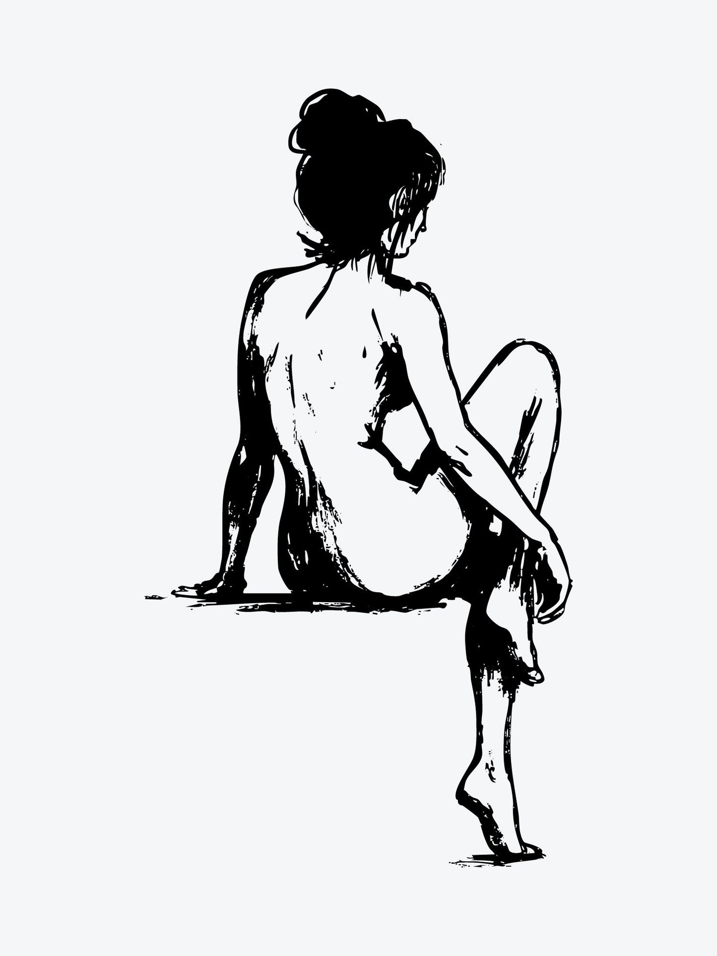 Chillin Lady temporary tattoo