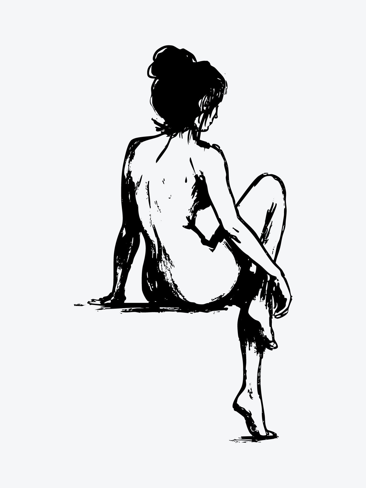 Chillin Lady temporary tattoo