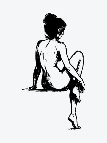 Chillin Lady temporary tattoo