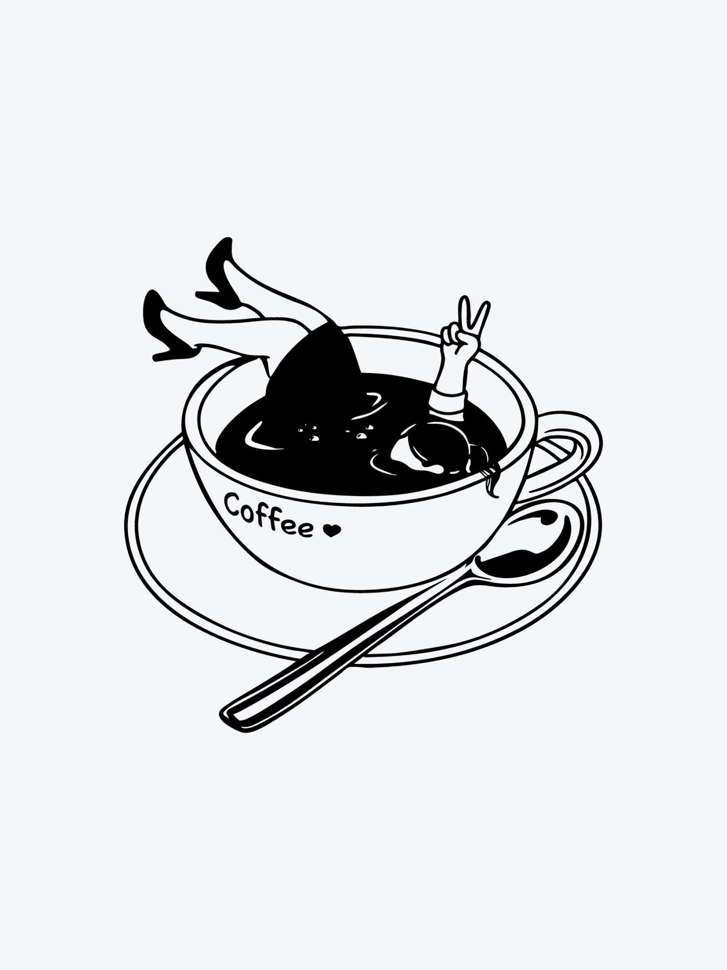 Coffee Nap temporary tattoo