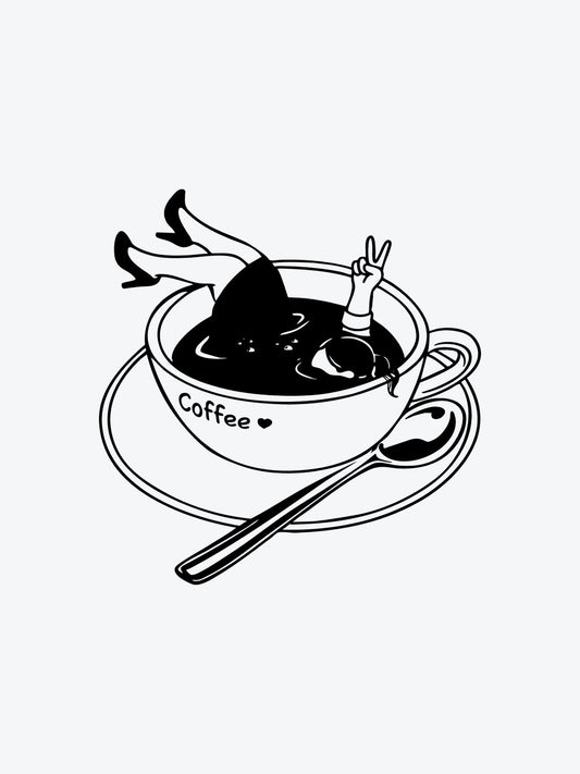 Coffee Nap temporary tattoo