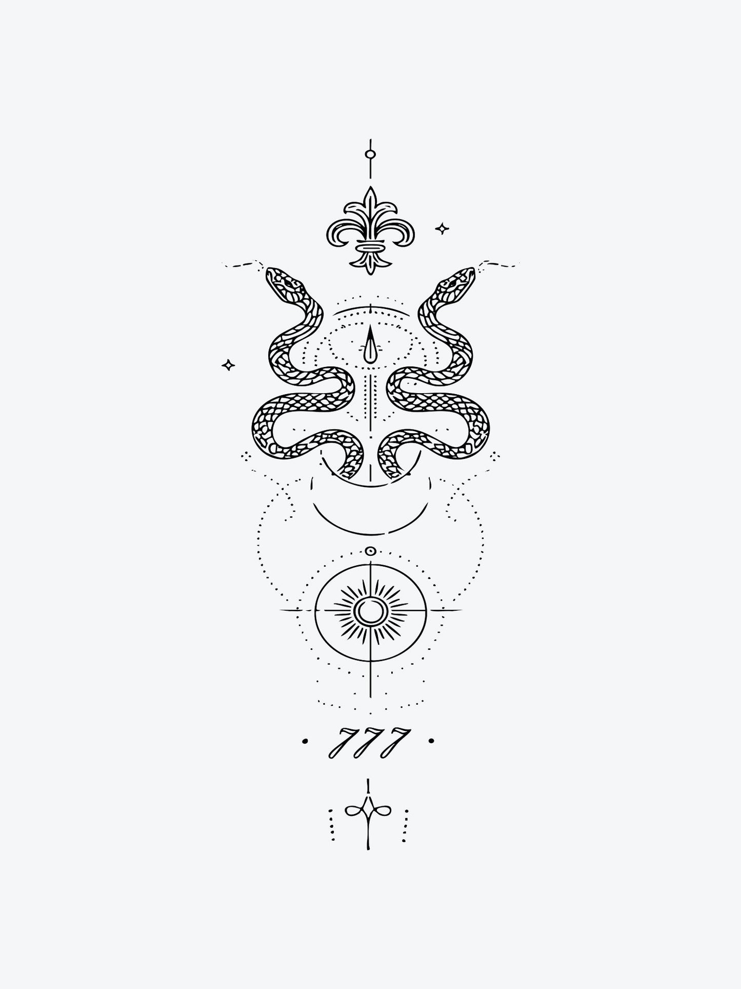 Snake Artwork temporary tattoo
