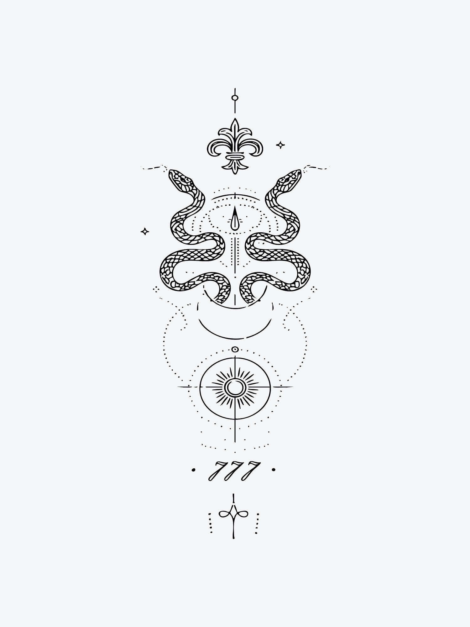 Snake Artwork temporary tattoo