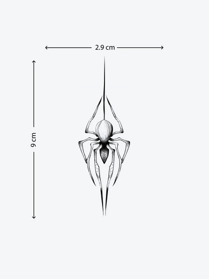 Spider Dotwork temporary tattoo