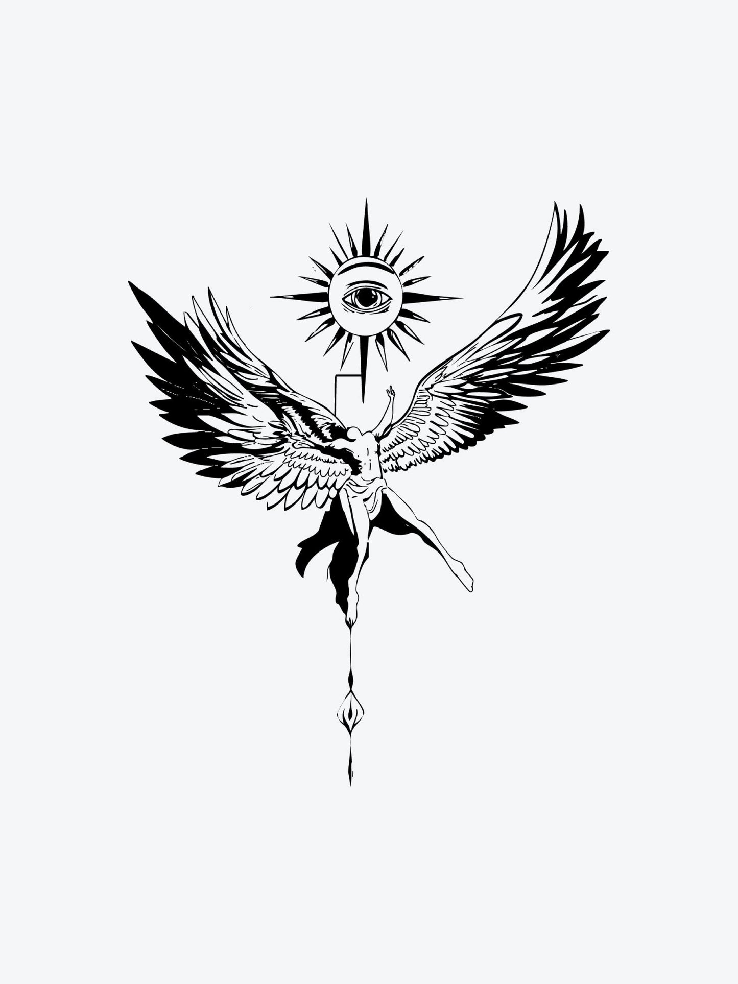 Ikarus temporary tattoo
