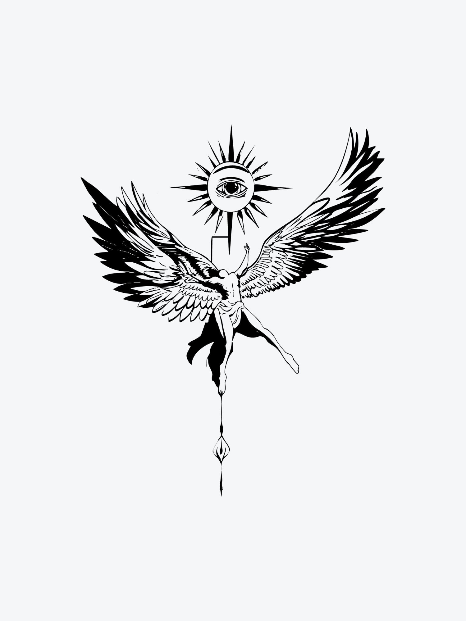 Ikarus temporary tattoo