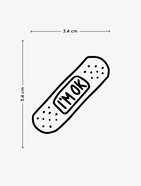 Im Okay temporary tattoo