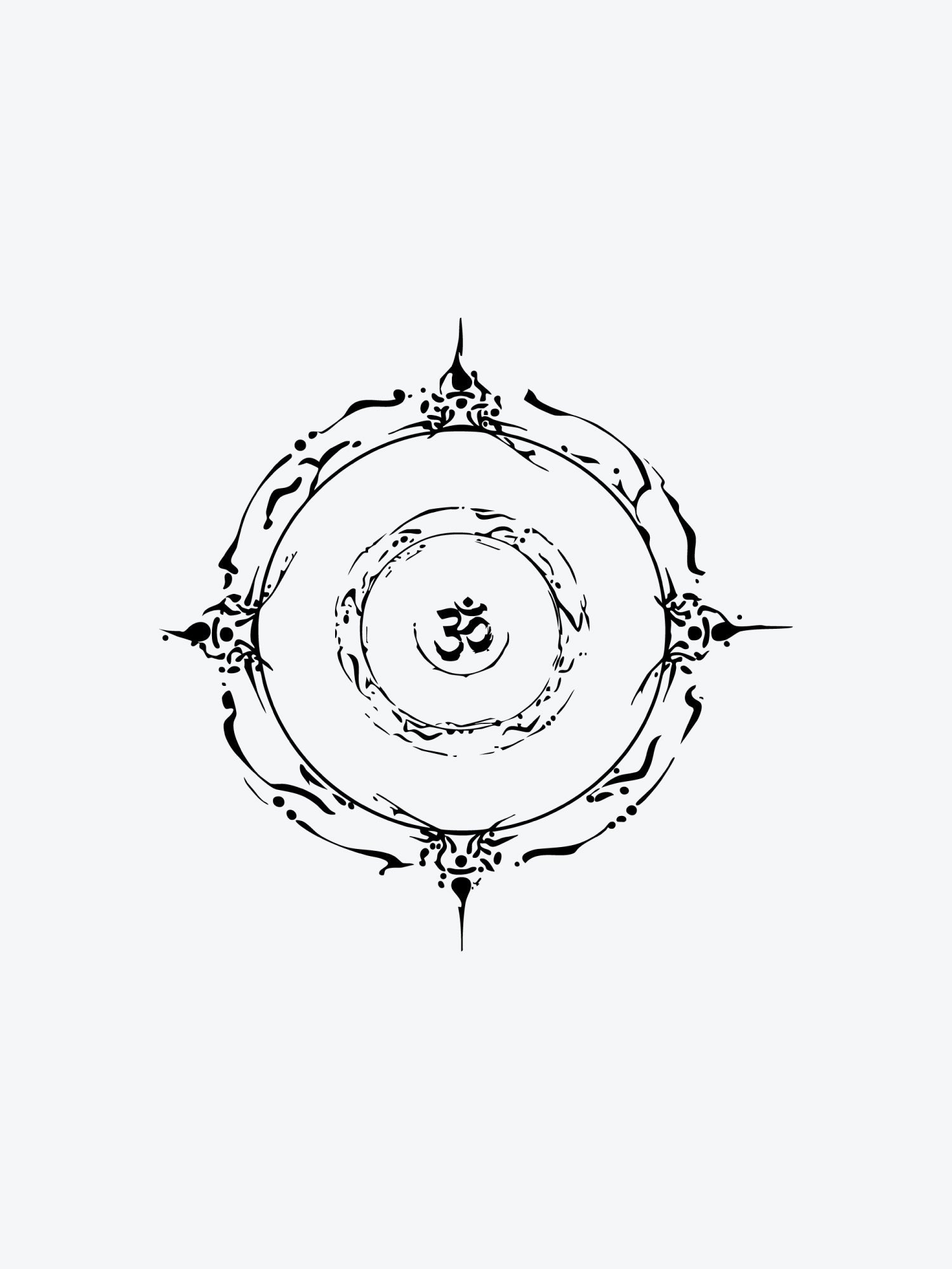Chakra Circle temporary tattoo